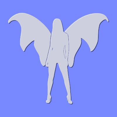 Angel Blue Square, par Xavier E. G. Dierick